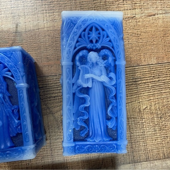 NEW Collections Etc. Angels Glowing Trio Candle Stand Decor Set Holiday - Picture 3 of 10